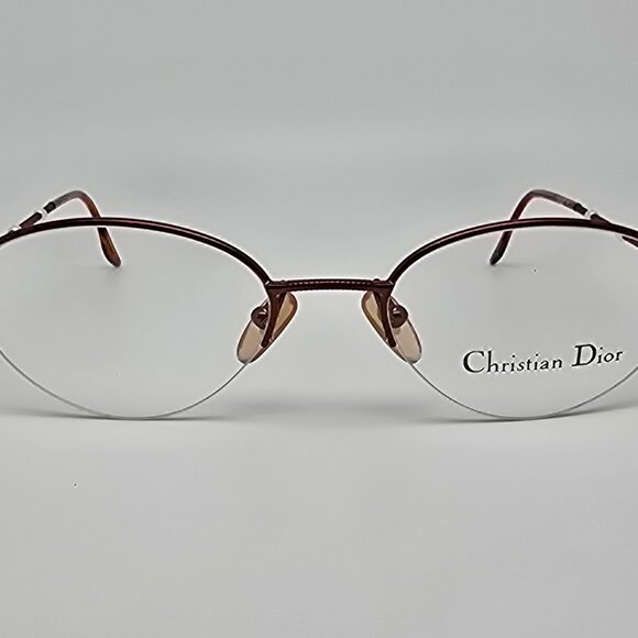 Christian Dior CD3527/J 15V Brown Pearl Semi-Rimless Eyeglasses Frame Austria - Picture 2 of 13